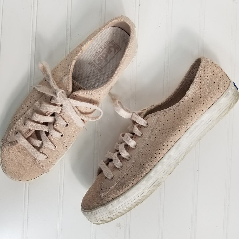 Keds Suede Lace Up Sneaker Blush‎ Pink Womens 8.5